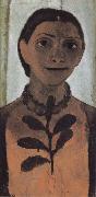 Paula Modersohn-Becker Self-portrait with Amber Necklace oil on canvas